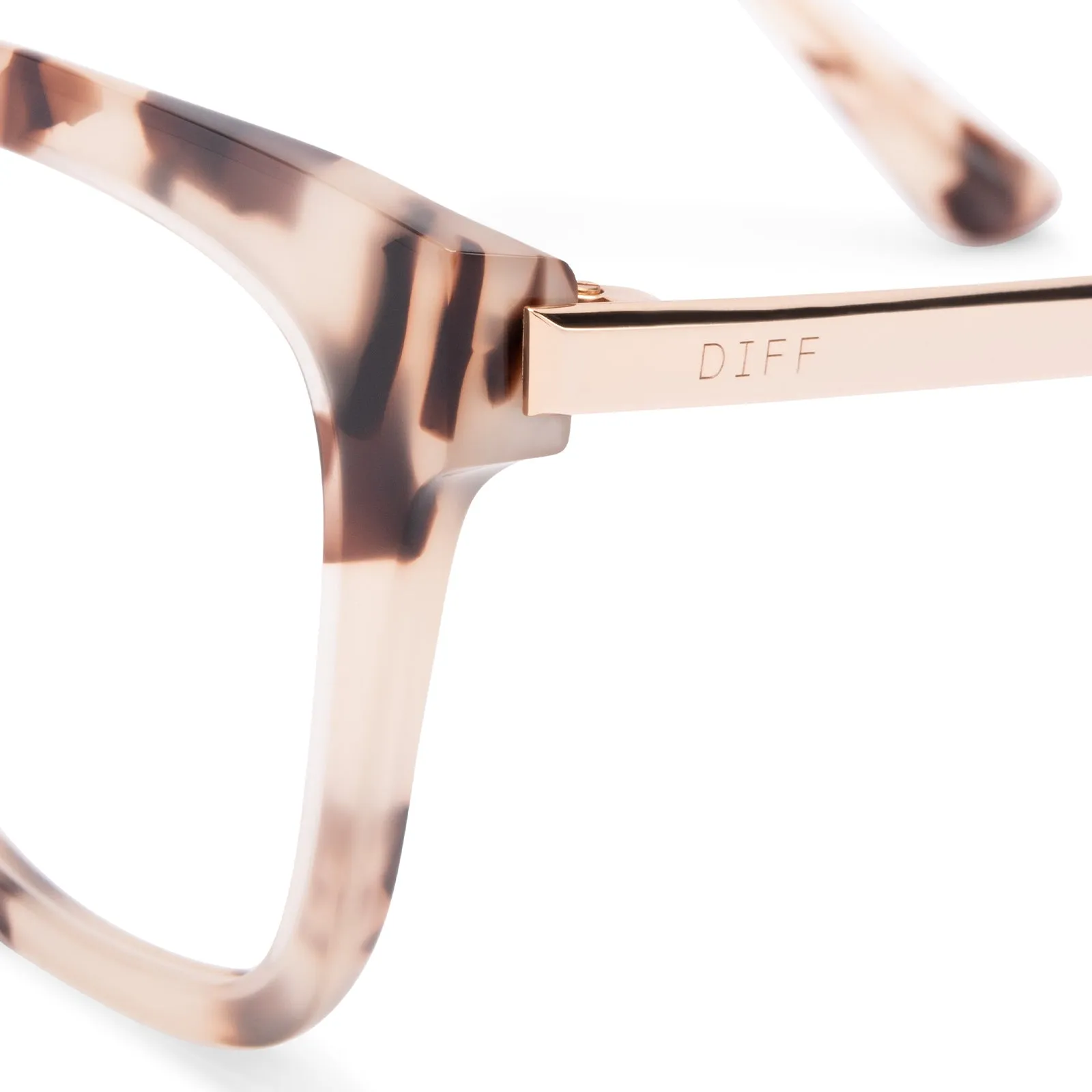 BELLA - CREAM TORTOISE + GLASSES sold by Diff Eyewear product image thumbnail 4