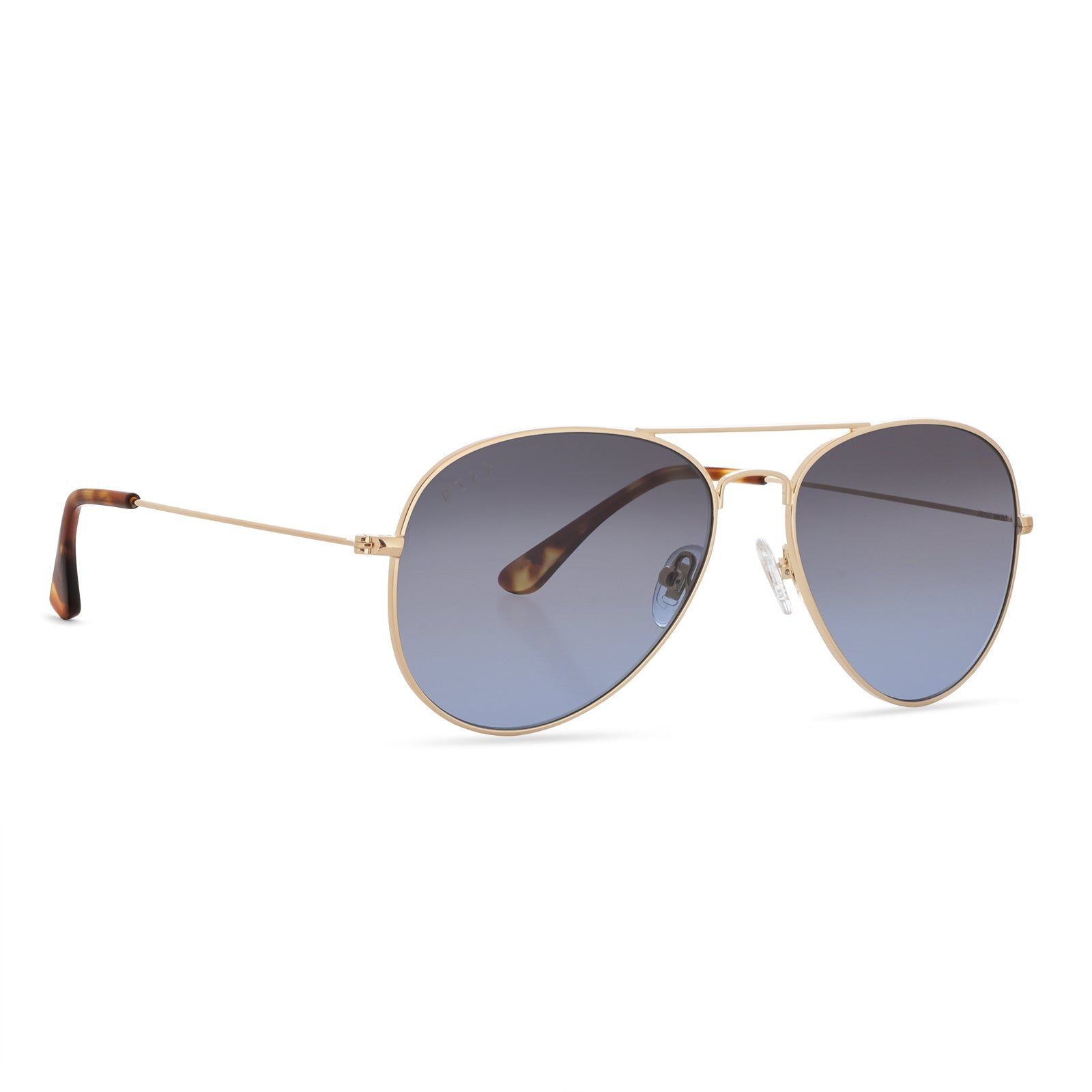 CRUZ - GOLD + BLUE GRADIENT SUNGLASSES sold by Diff Eyewear product image thumbnail 2