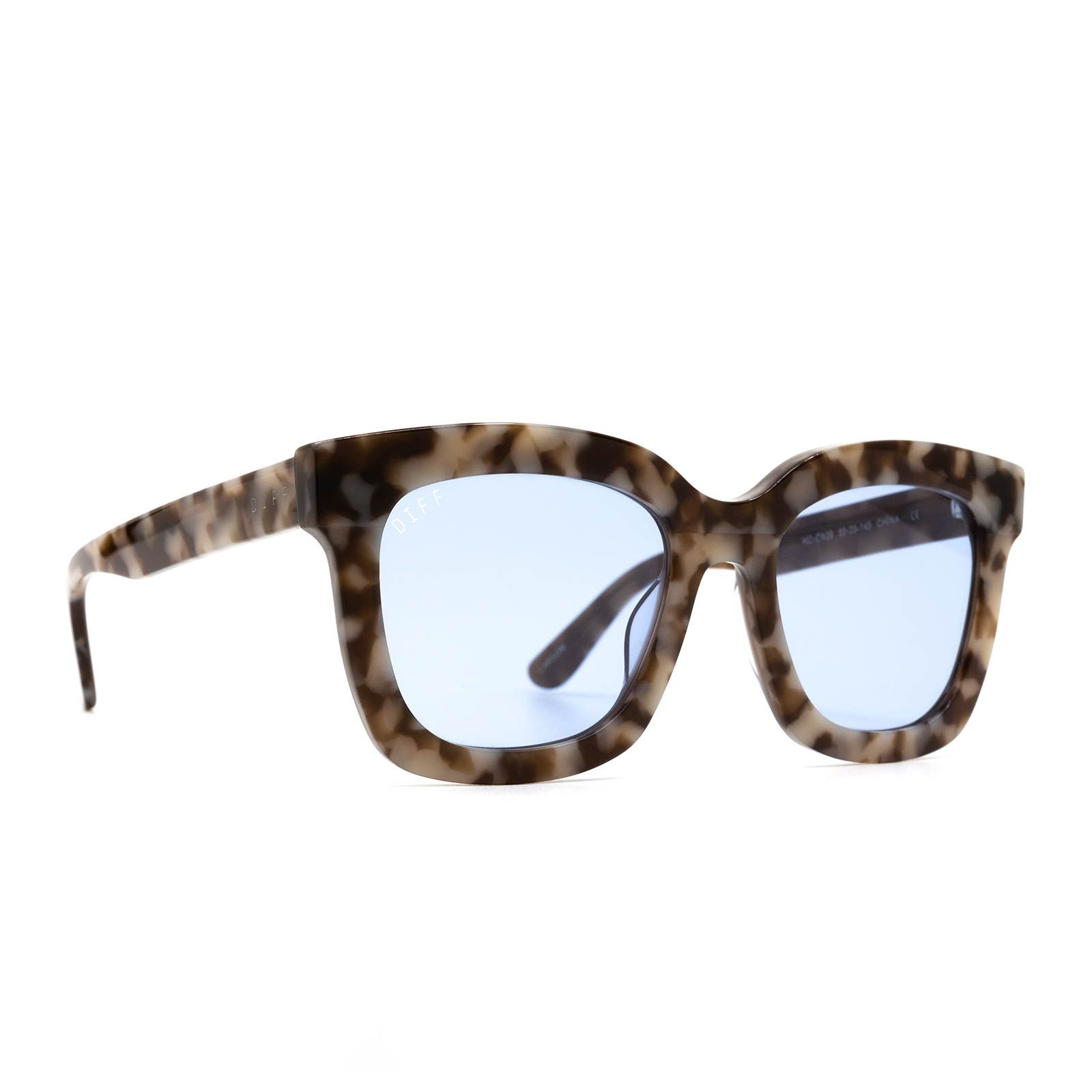 CARSON - MOCHA TORTOISE + CORNFLOWER SUNGLASSES sold by Diff Eyewear product image thumbnail 2