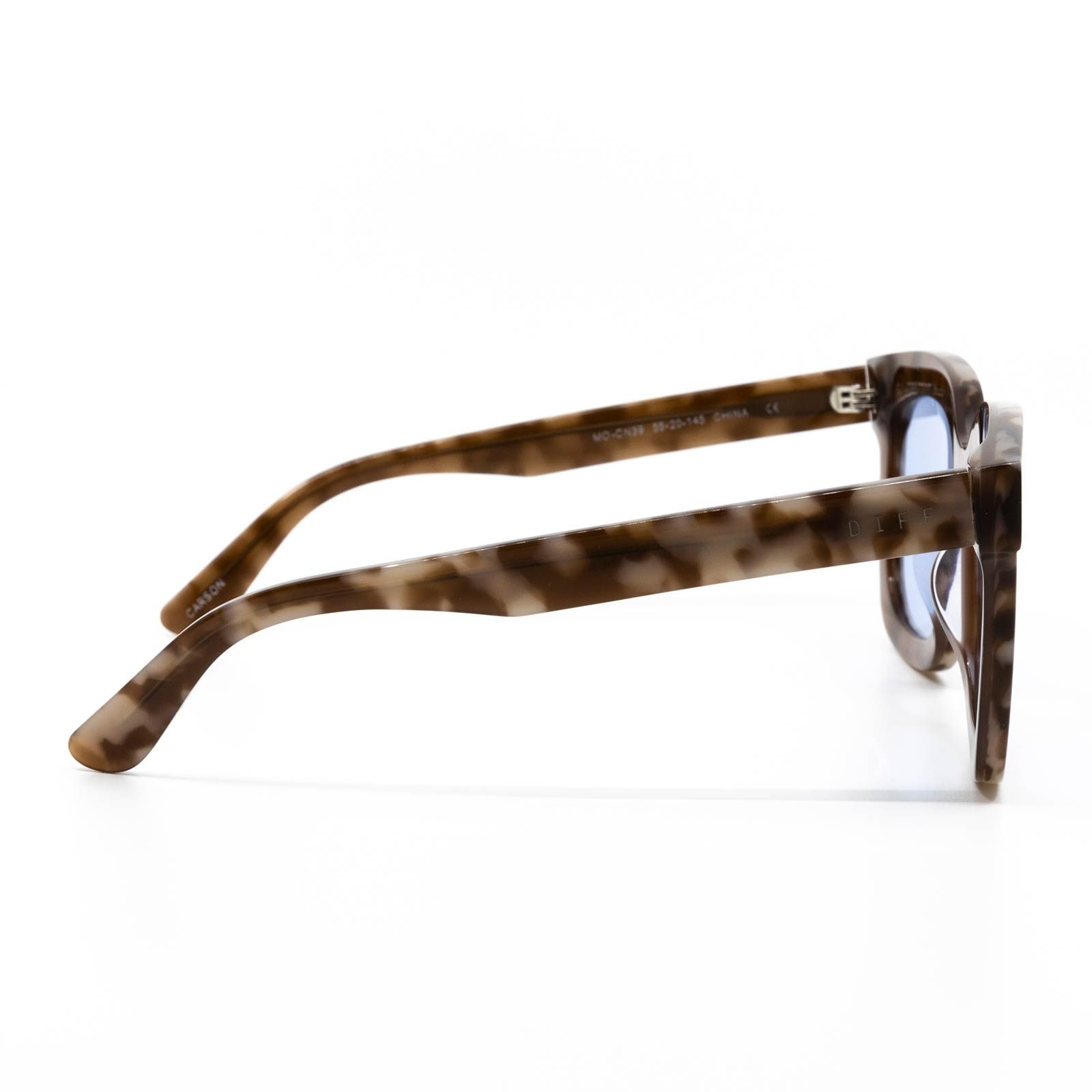 CARSON - MOCHA TORTOISE + CORNFLOWER SUNGLASSES sold by Diff Eyewear product image thumbnail 3