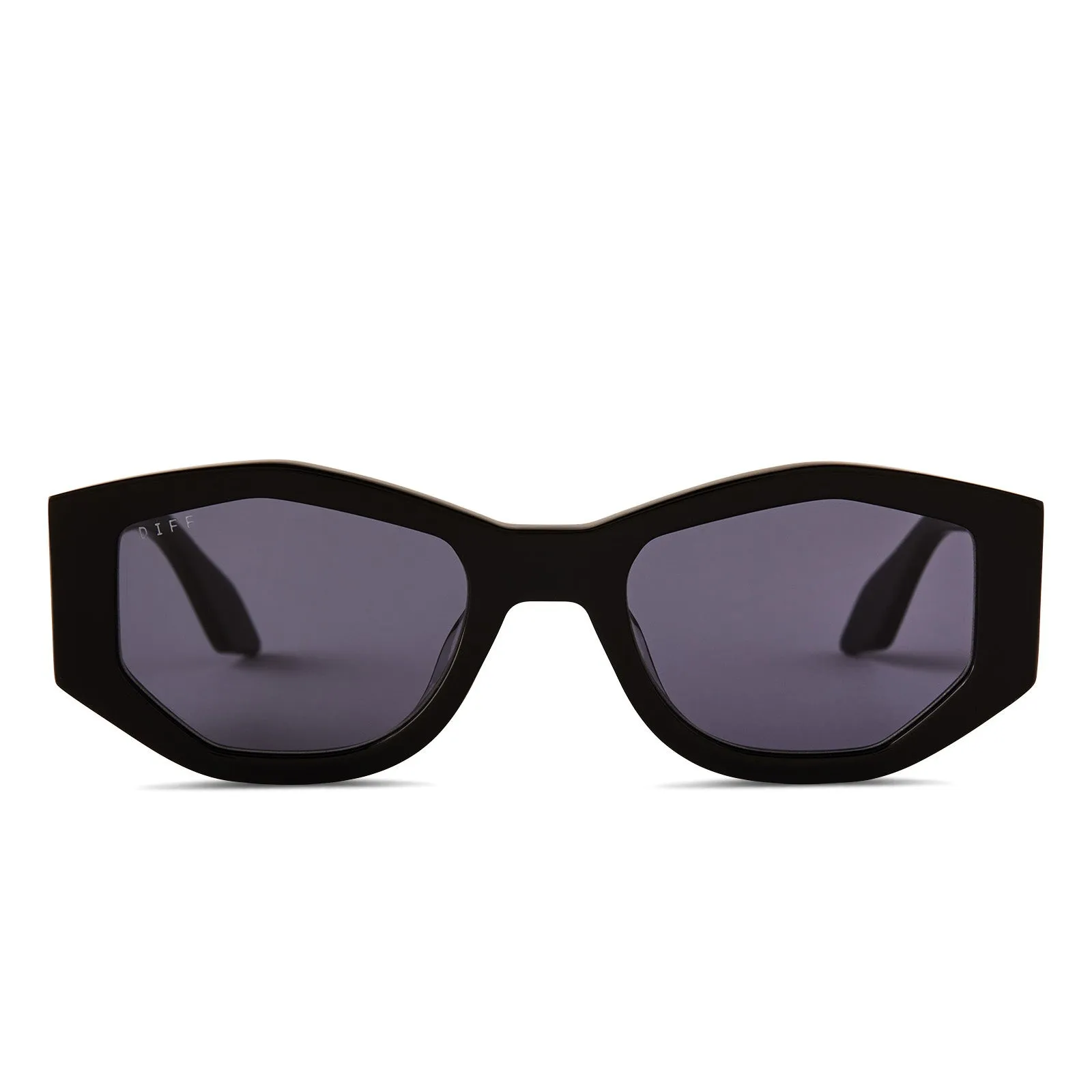 ZOE - BLACK + GREY POLARIZED SUNGLASSES sold by Diff Eyewear