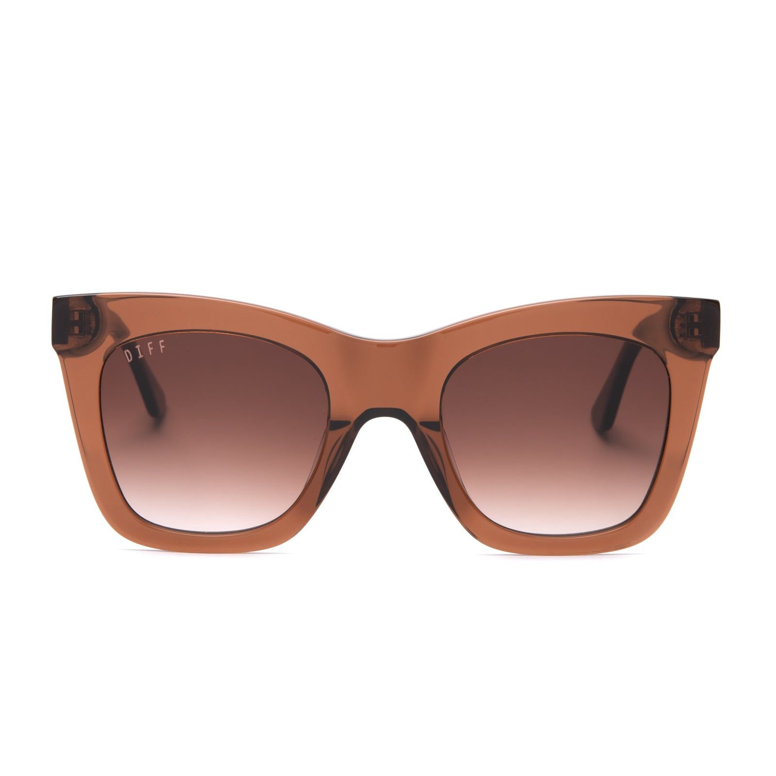 KAIA - DARK TAUPE + BROWN GRADIENT + POLARIZED SUNGLASSES sold by Diff Eyewear