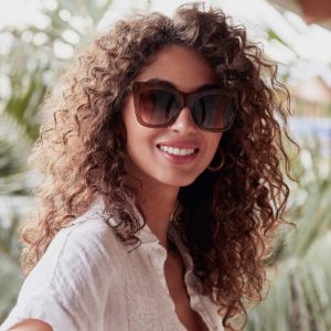 KAIA - DARK TAUPE + BROWN GRADIENT + POLARIZED SUNGLASSES sold by Diff Eyewear