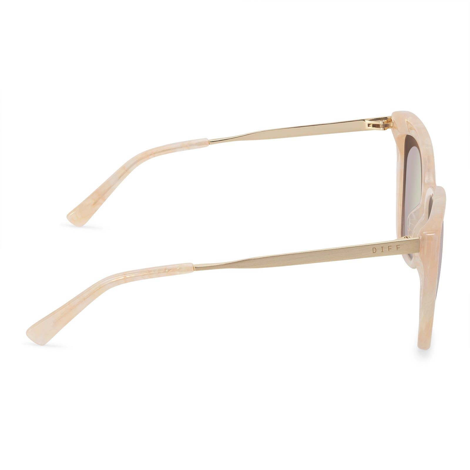 BECKY II - CITRINE PEARL + TAUPE FLASH SUNGLASSES sold by Diff Eyewear product image thumbnail 4