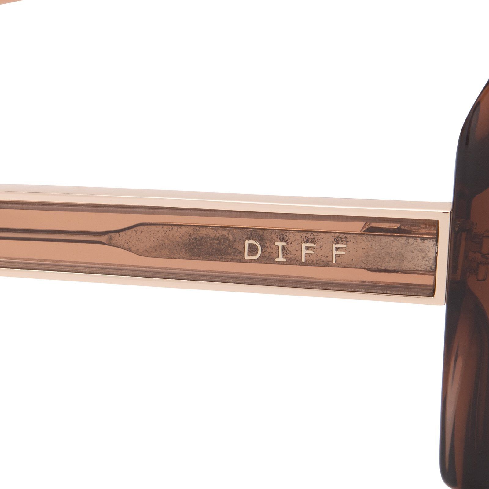 SOPHIE - DARK TAUPE CRYSTAL + WINE GRADIENT SUNGLASSES sold by Diff Eyewear product image thumbnail 4