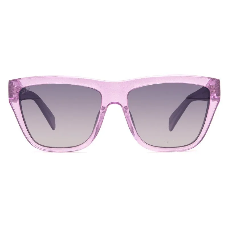 HARPER - AMETHYST GLITTER + GREY GRADIENT + POLARIZED sold by Diff Eyewear