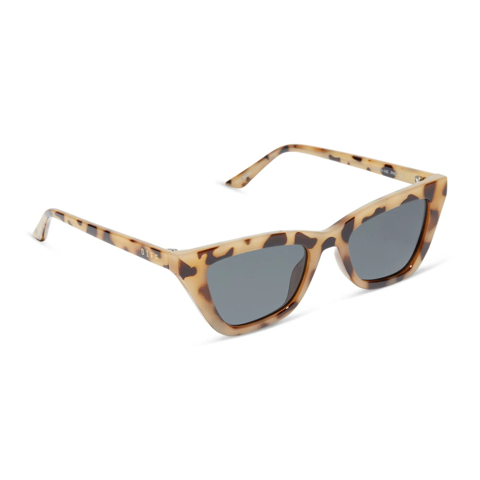 MADI NELSON - THE NOAH + CREAM TORTOISE + GREY + POLARIZED SUNGLASSES sold by Diff Eyewear product image thumbnail 2