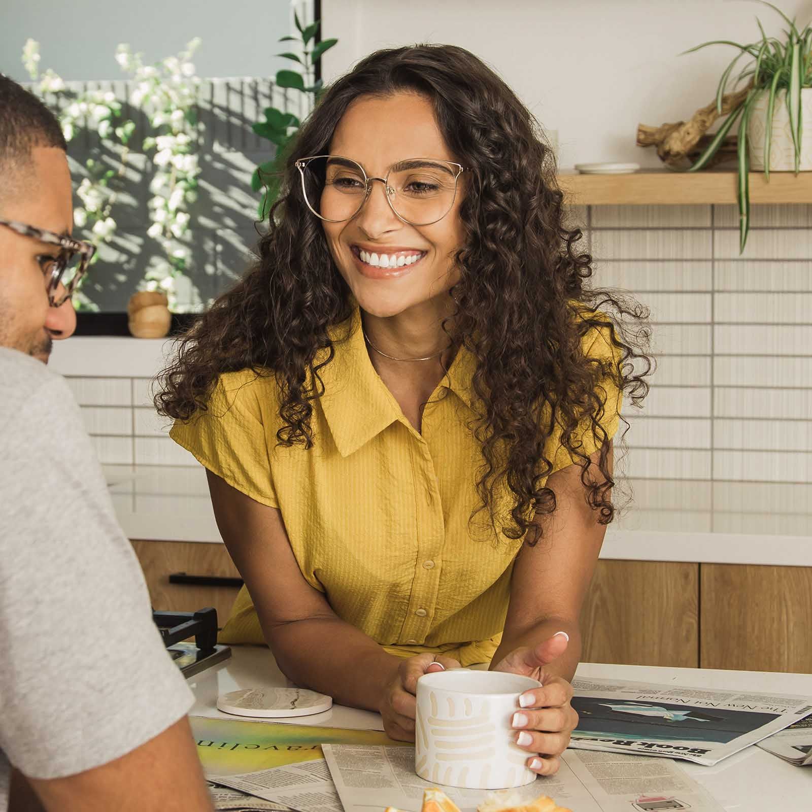 RORY - GOLD + CLEAR GLASSES sold by Diff Eyewear product image thumbnail 6