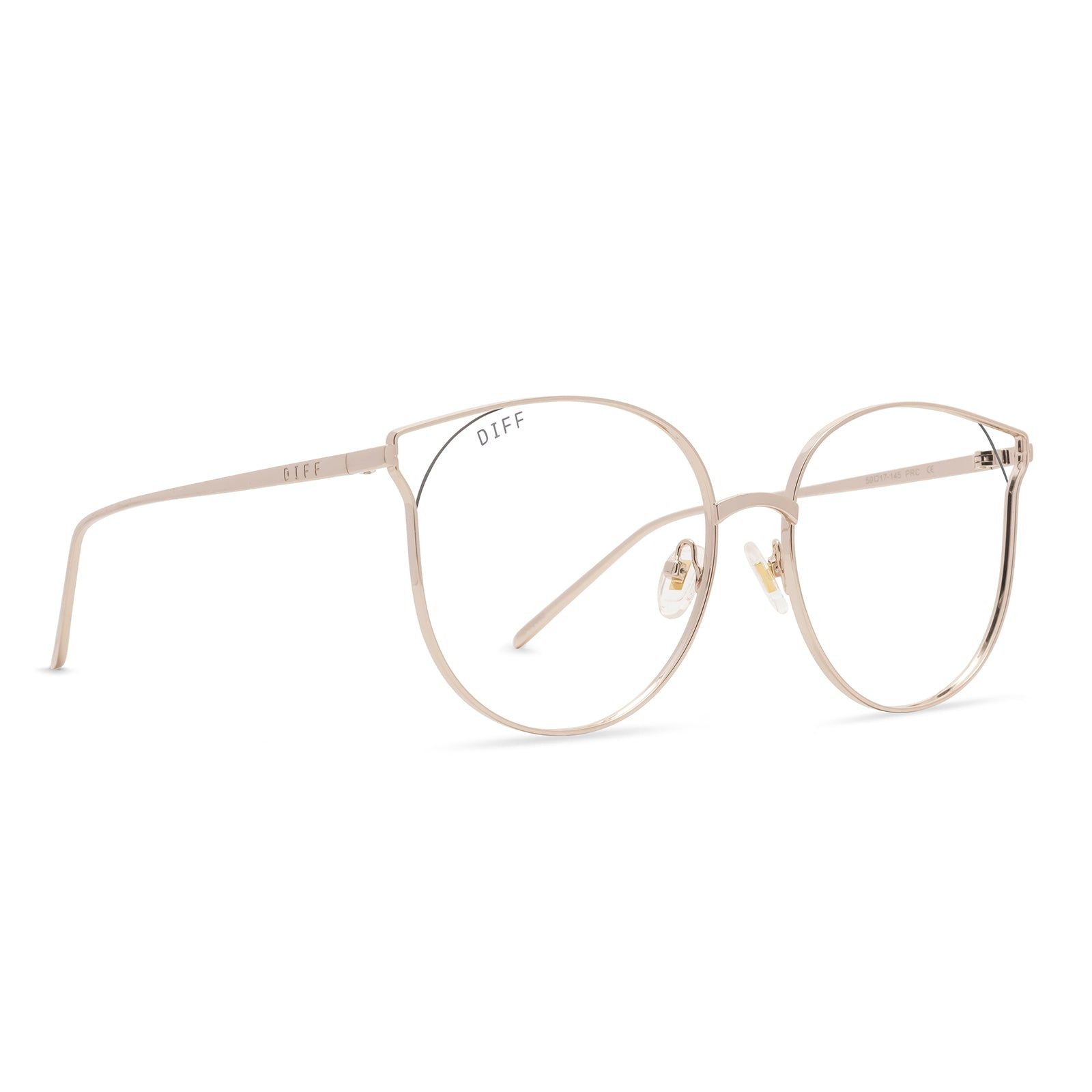 RORY - GOLD + CLEAR GLASSES sold by Diff Eyewear product image thumbnail 2