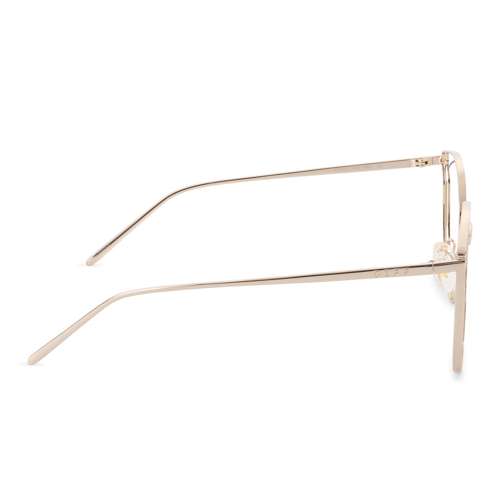 RORY - GOLD + CLEAR GLASSES sold by Diff Eyewear product image thumbnail 4