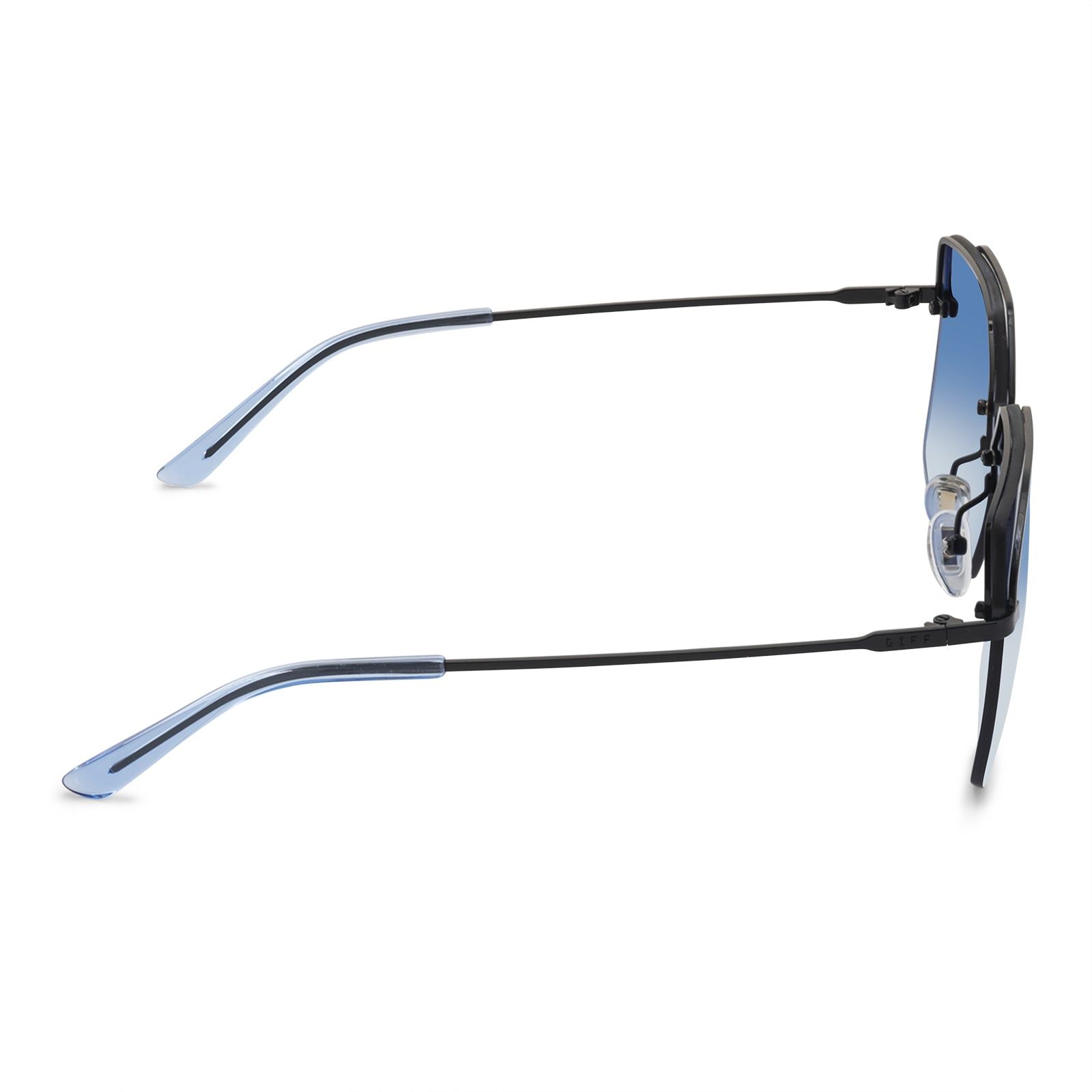 BREE - BLACK + AEGEAN BLUE GRADIENT SUNGLASSES sold by Diff Eyewear product image thumbnail 3