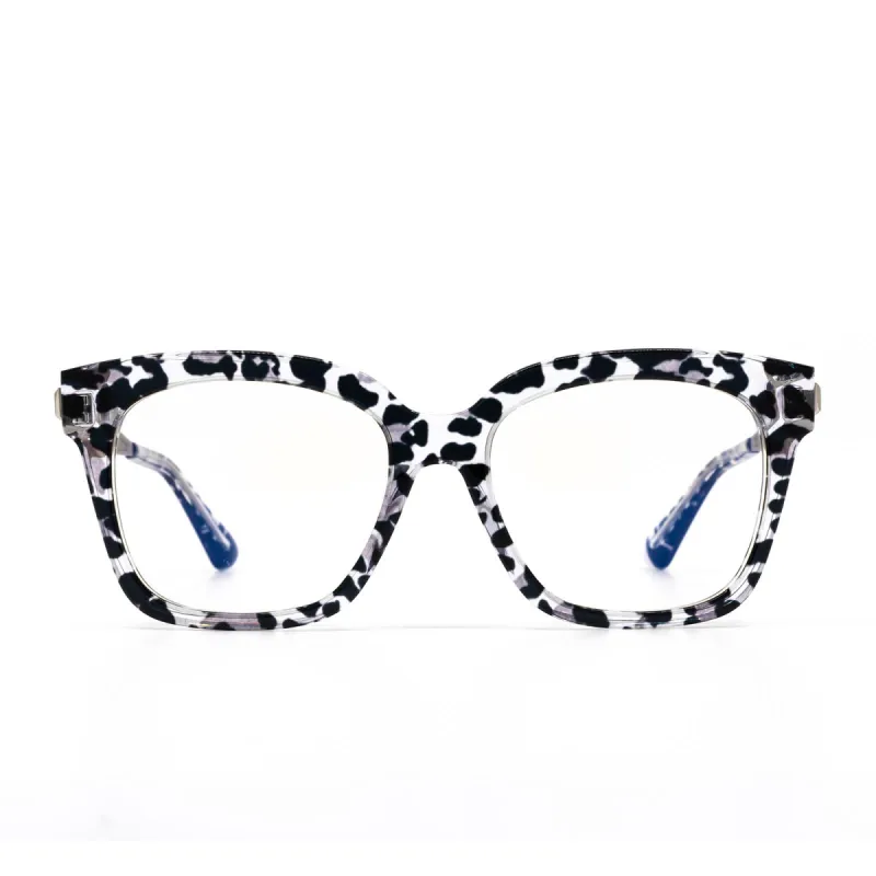 BELLA XS - CLEAR LEOPARD + PRESCRIPTION GLASSES sold by Diff Eyewear