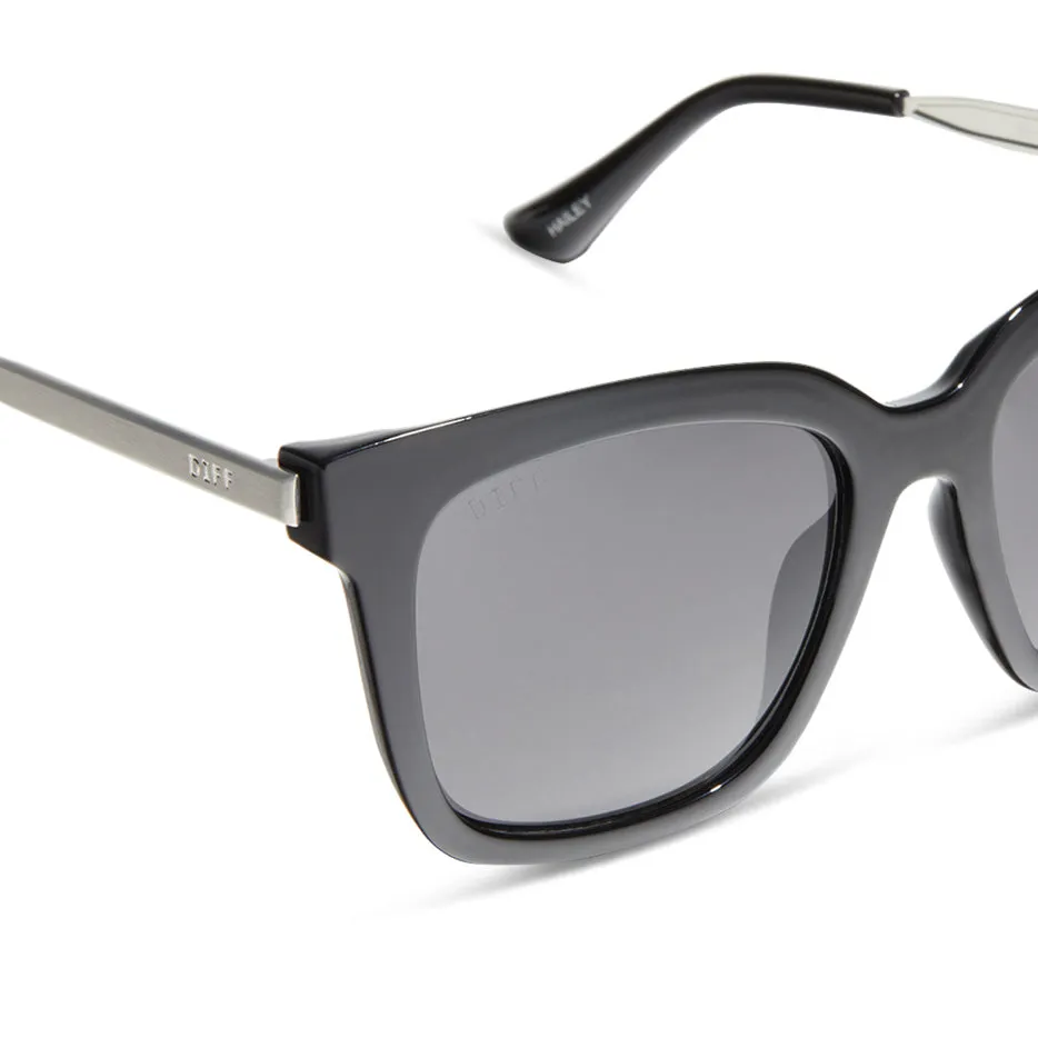 HAILEY - BLACK SILVER + SOLID GREY SUNGLASSES sold by Diff Eyewear product image thumbnail 4