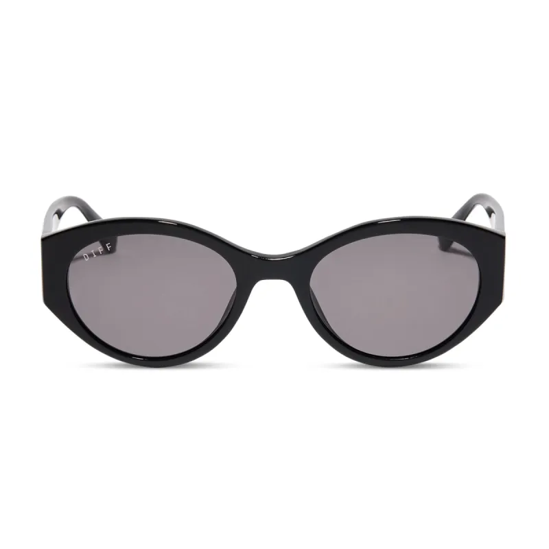 LINNEA - BLACK + GREY SUNGLASSES sold by Diff Eyewear