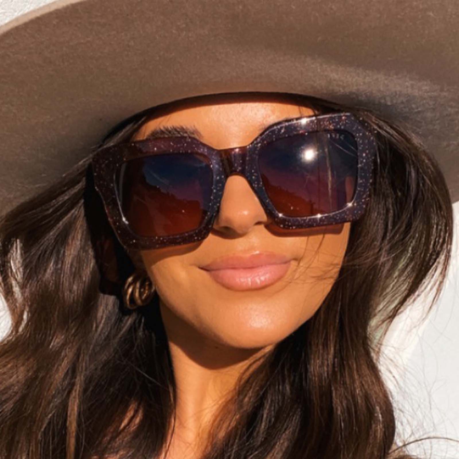 DANI - FESTIVE CHESTNUT + BROWN GRADIENT SUNGLASSES sold by Diff Eyewear product image thumbnail 6