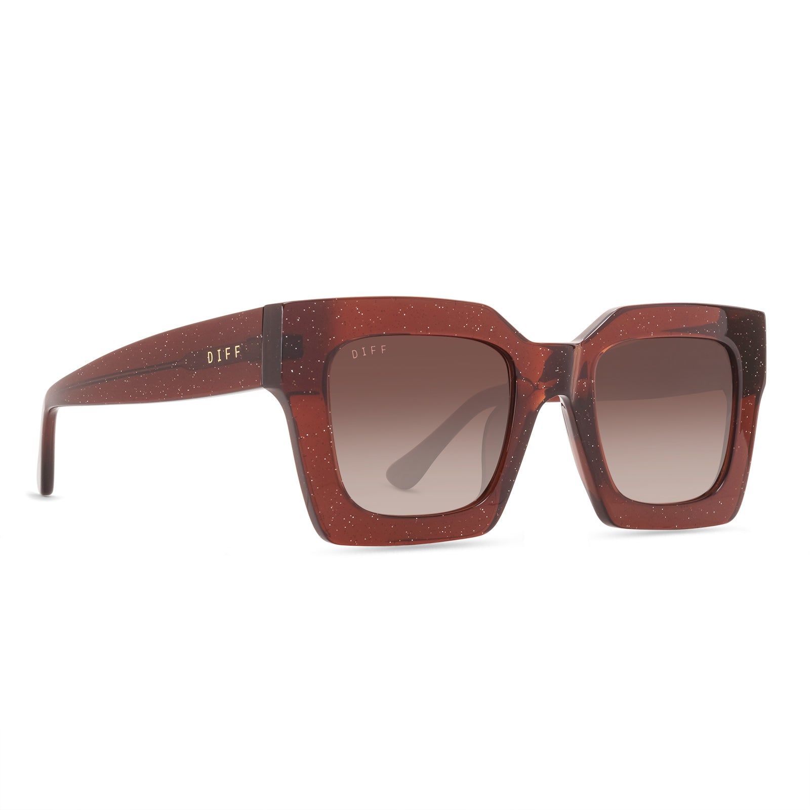 DANI - FESTIVE CHESTNUT + BROWN GRADIENT SUNGLASSES sold by Diff Eyewear product image thumbnail 2
