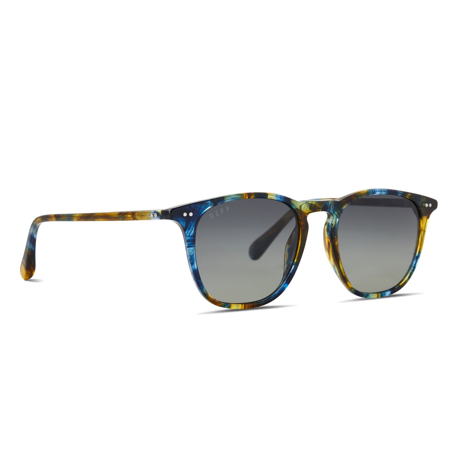 MAXWELL XL - GLACIAL TORTOISE + GREY GRADIENT POLARIZED SUNGLASSES sold by Diff Eyewear product image thumbnail 2