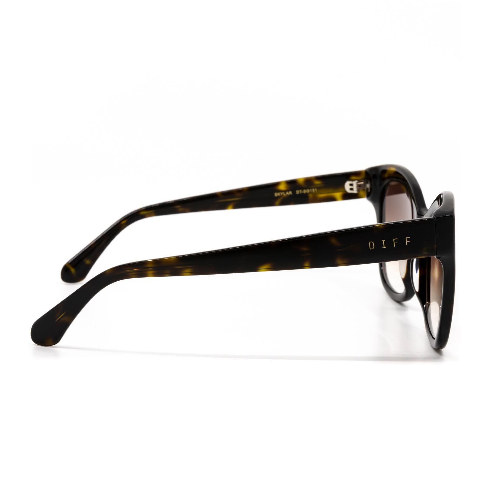 SKYLAR - DARK TORTOISE + BROWN GRADIENT SUNGLASSES sold by Diff Eyewear product image thumbnail 3