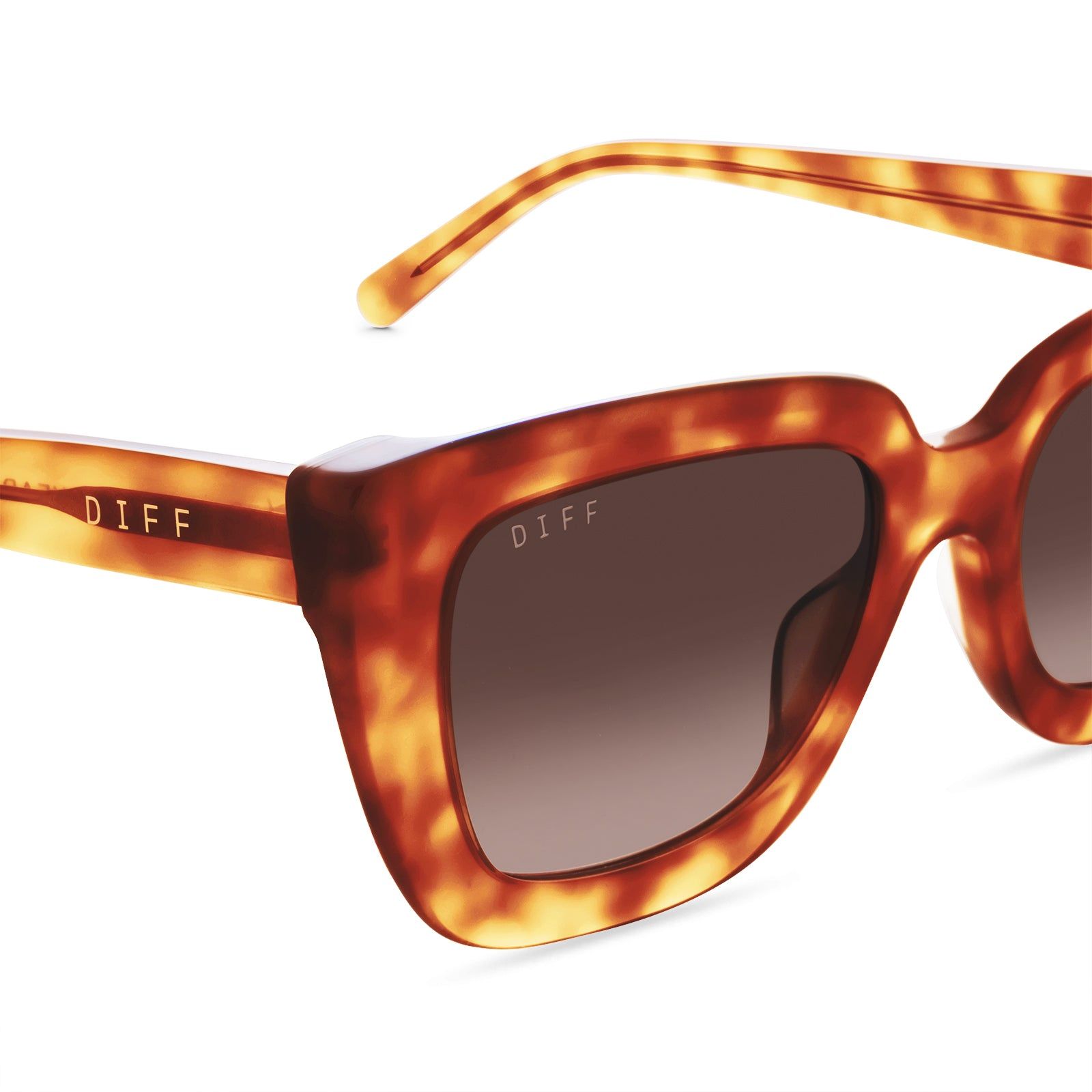 RUNI - SOLSTICE TORTOISE + BROWN GRADIENT POLARIZED SUNGLASSES sold by Diff Eyewear product image thumbnail 3