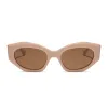 MARGOT - NUDE + BROWN GRADIENT + POLARIZED SUNGLASSES sold by Diff Eyewear
