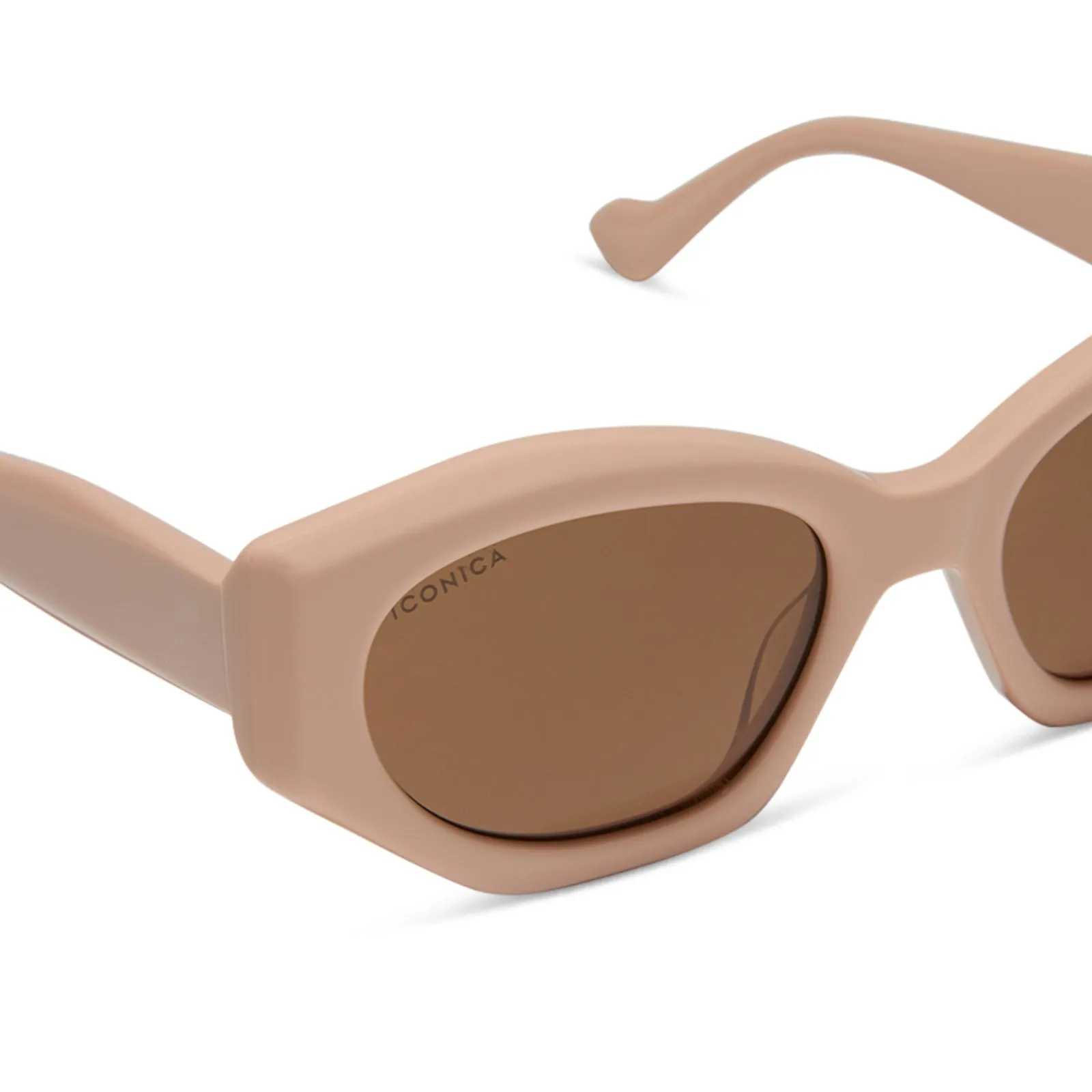 MARGOT - NUDE + BROWN GRADIENT + POLARIZED SUNGLASSES sold by Diff Eyewear product image thumbnail 4