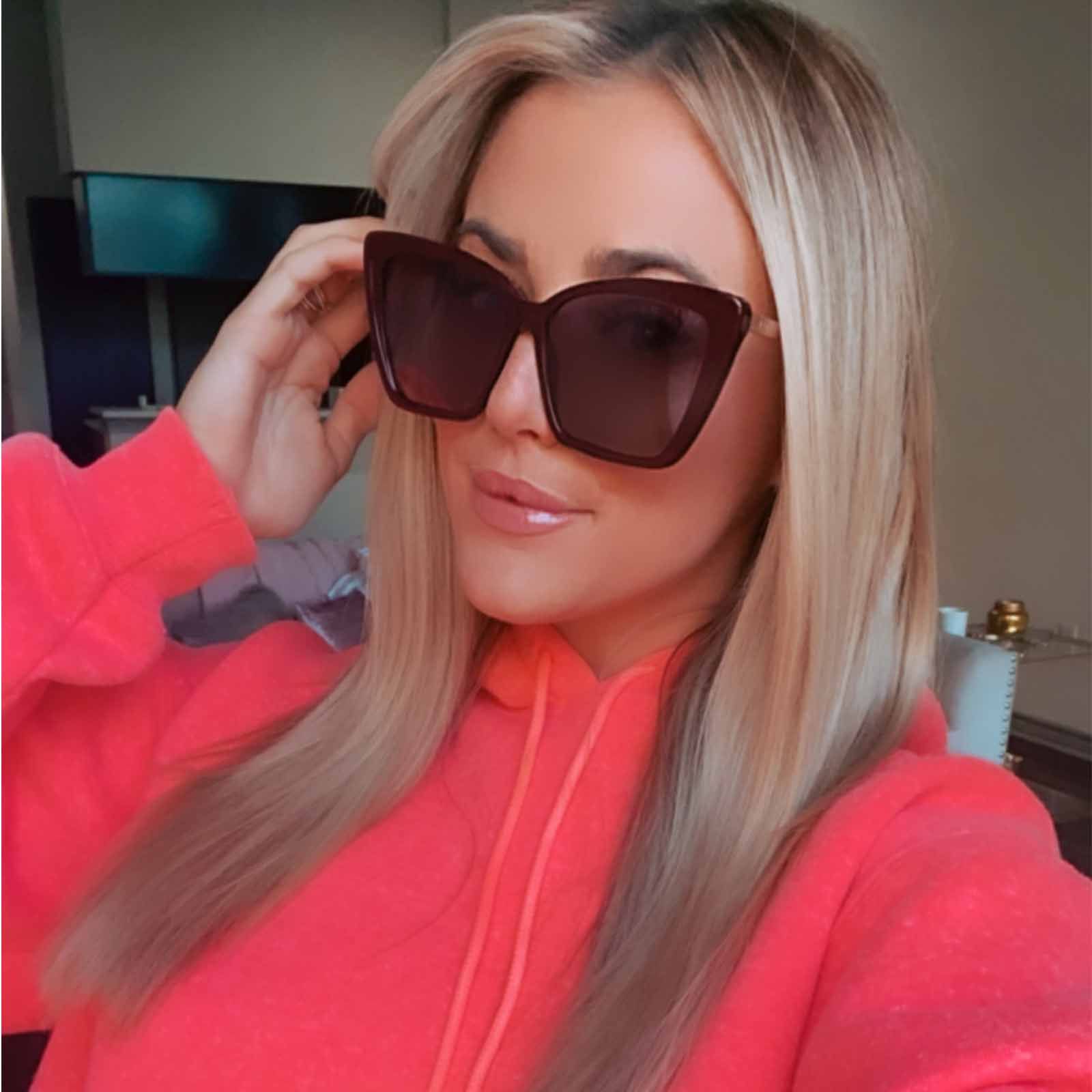 BECKY II - CLARET + WINE GRADIENT POLARIZED SUNGLASSES sold by Diff Eyewear product image thumbnail 5