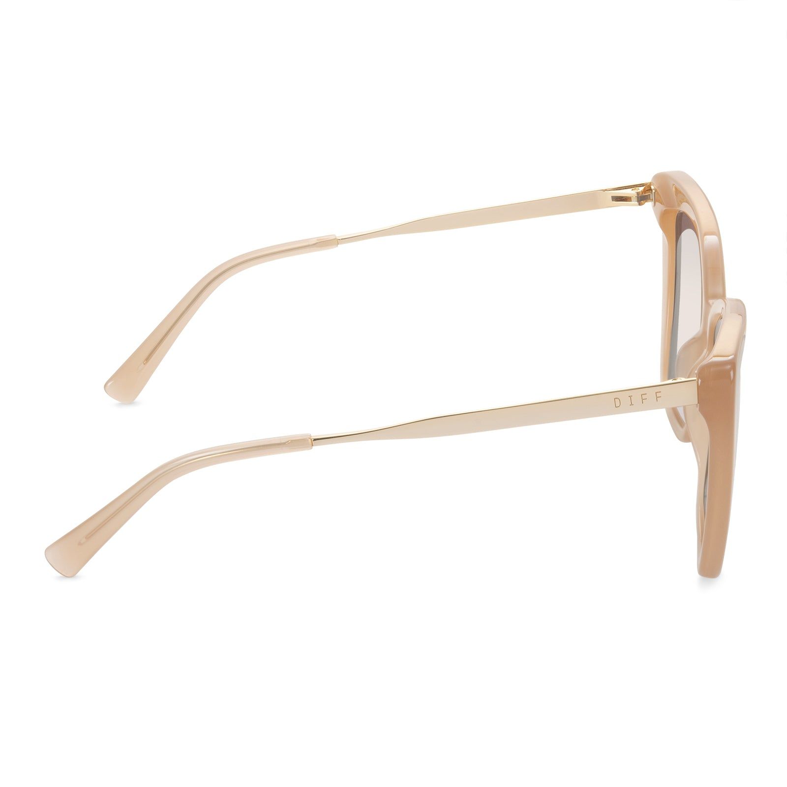 BECKY IV - RUSTIQUE + BEIGE MIRROR LENS SUNGLASSES sold by Diff Eyewear product image thumbnail 4