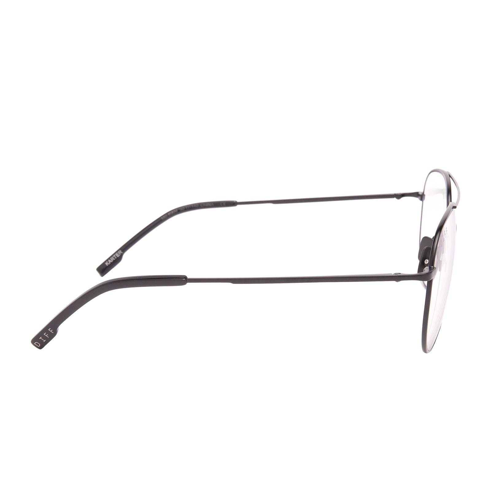 KARTER - MATTE BLACK + BLUE LIGHT TECHNOLOGY GLASSES sold by Diff Eyewear product image thumbnail 3