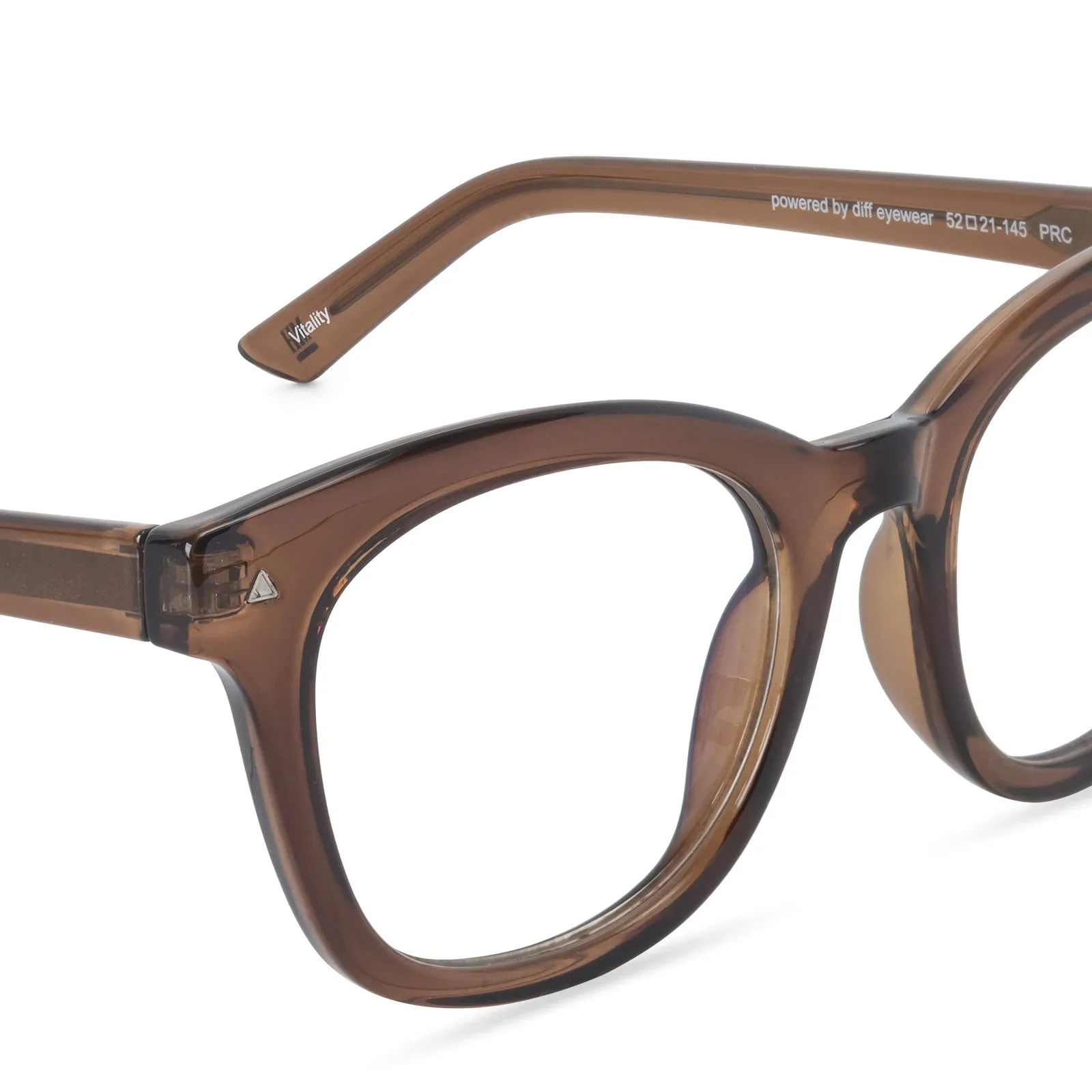 MEN'S HEALTH VITALITY - WHISKEY CRYSTAL + BLUE LIGHT TECHNOLOGY GLASSES sold by Diff Eyewear product image thumbnail 3