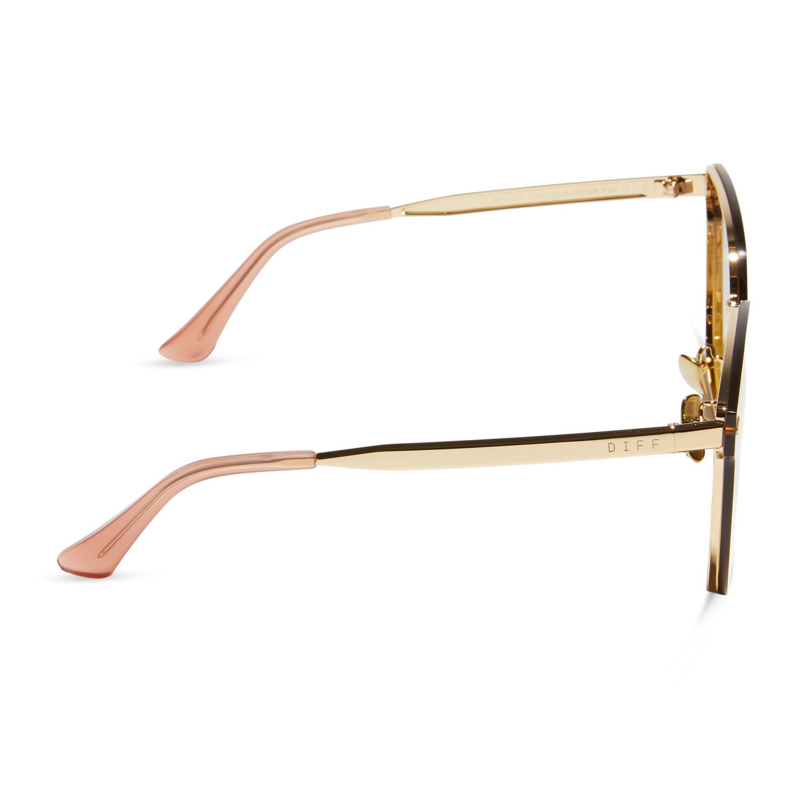 BELLA V - GOLD + INCA GRADIENT SUNGLASSES sold by Diff Eyewear product image thumbnail 3