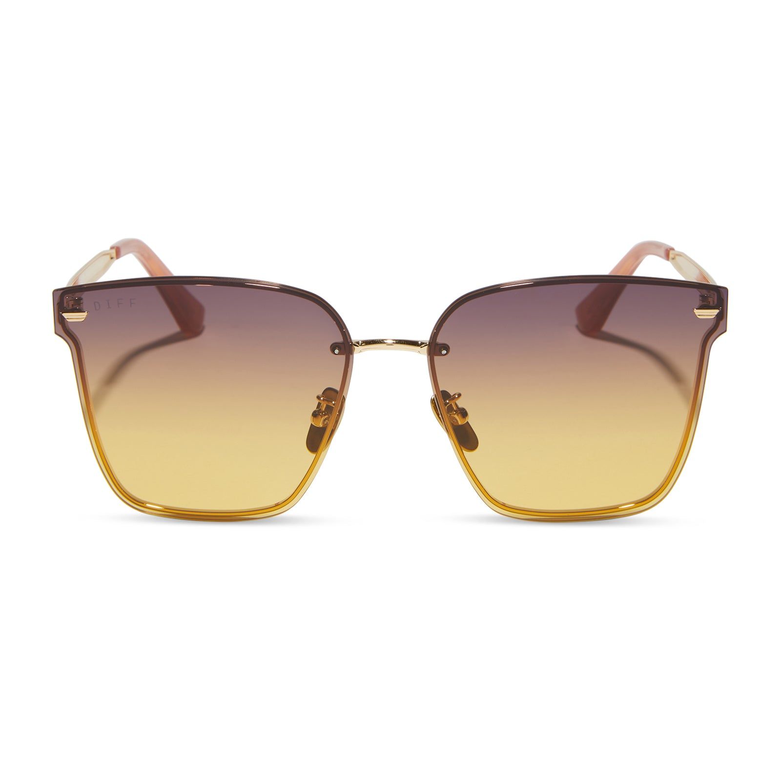 BELLA V - GOLD + INCA GRADIENT SUNGLASSES sold by Diff Eyewear