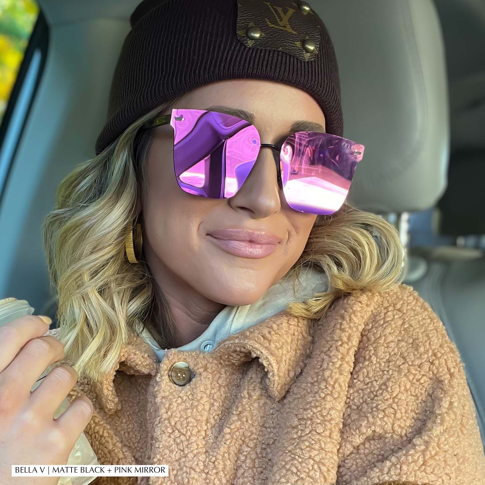 BELLA V - GOLD + INCA GRADIENT SUNGLASSES sold by Diff Eyewear product image thumbnail 5