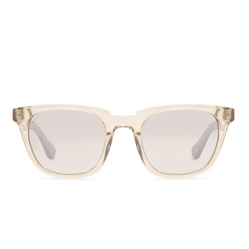 COLTON - SANDSTONE CRYSTAL + BEIGE MIRROR + POLARIZED SUNGLASSES sold by Diff Eyewear