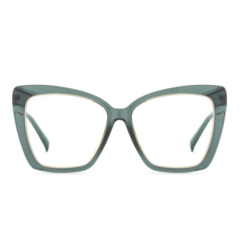 BECKY IV - EVERGREEN + BLUE LIGHT GLASSES sold by Diff Eyewear