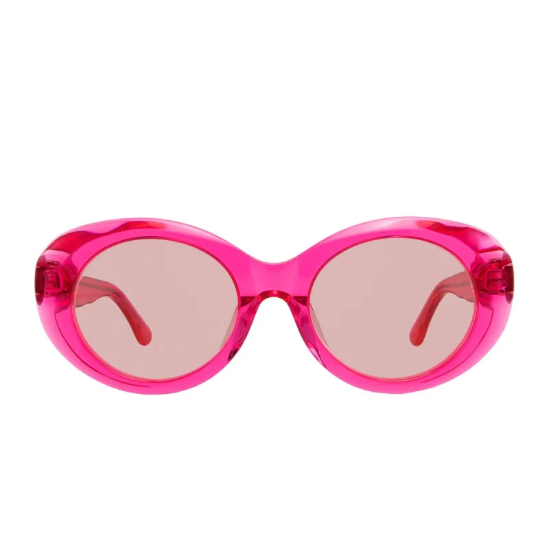 OLIVIA - PINK CRYSTAL + TRANSPARENT PINK SUNGLASSES sold by Diff Eyewear