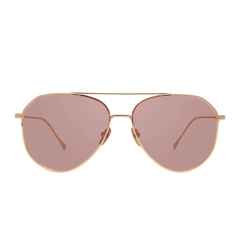 DASH - YELLOW GOLD + TRANSLUCENT PINK SUNGLASSES sold by Diff Eyewear