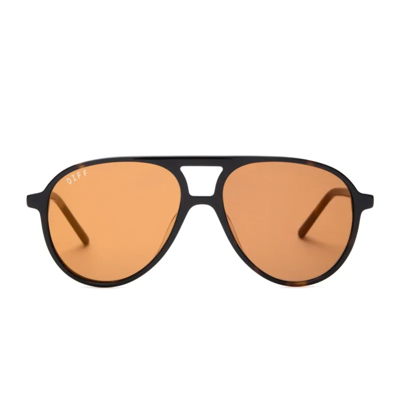 JETT - DARK TORTOISE + GOLD MIRROR SUNGLASSES sold by Diff Eyewear