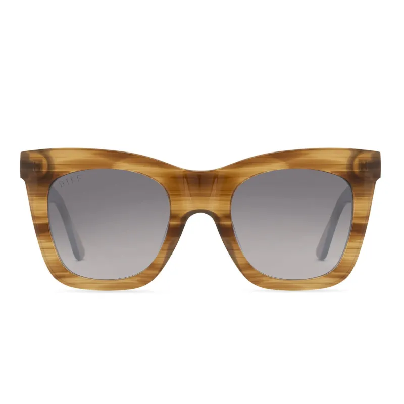 KAIA - GOLDEN HARVEST + GREY GRADIENT SUNGLASSES sold by Diff Eyewear
