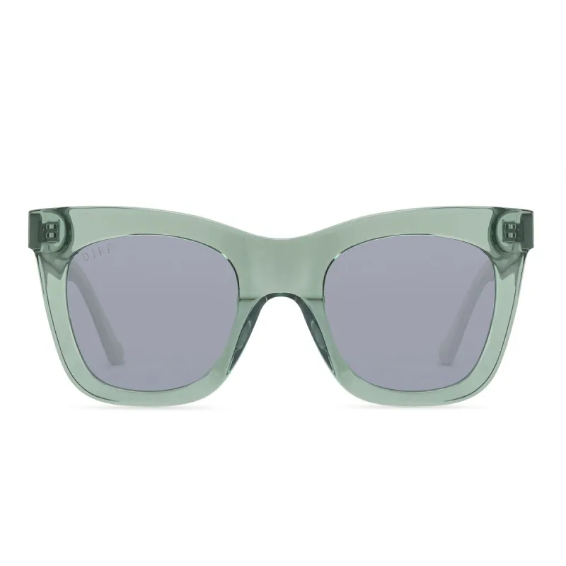 KAIA - JULEP CRYSTAL + GREY MIRROR + POLARIZED SUNGLASSES sold by Diff Eyewear