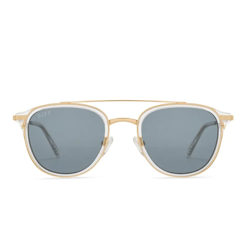 CAMDEN - GOLD + AVIARY FLASH + POLARIZED SUNGLASSES sold by Diff Eyewear