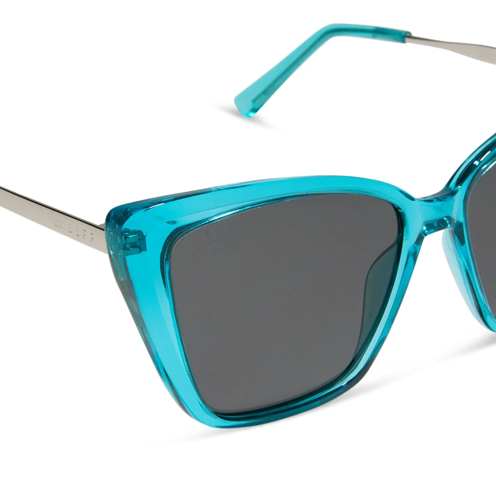HEIDI - TURQUOISE CRYSTAL + GREY SUNGLASSES sold by Diff Eyewear product image thumbnail 4