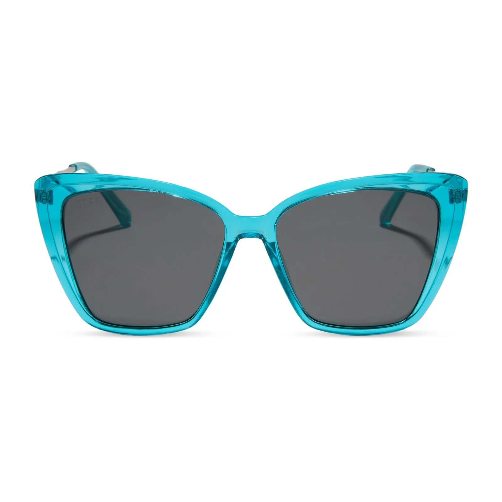 HEIDI - TURQUOISE CRYSTAL + GREY SUNGLASSES sold by Diff Eyewear