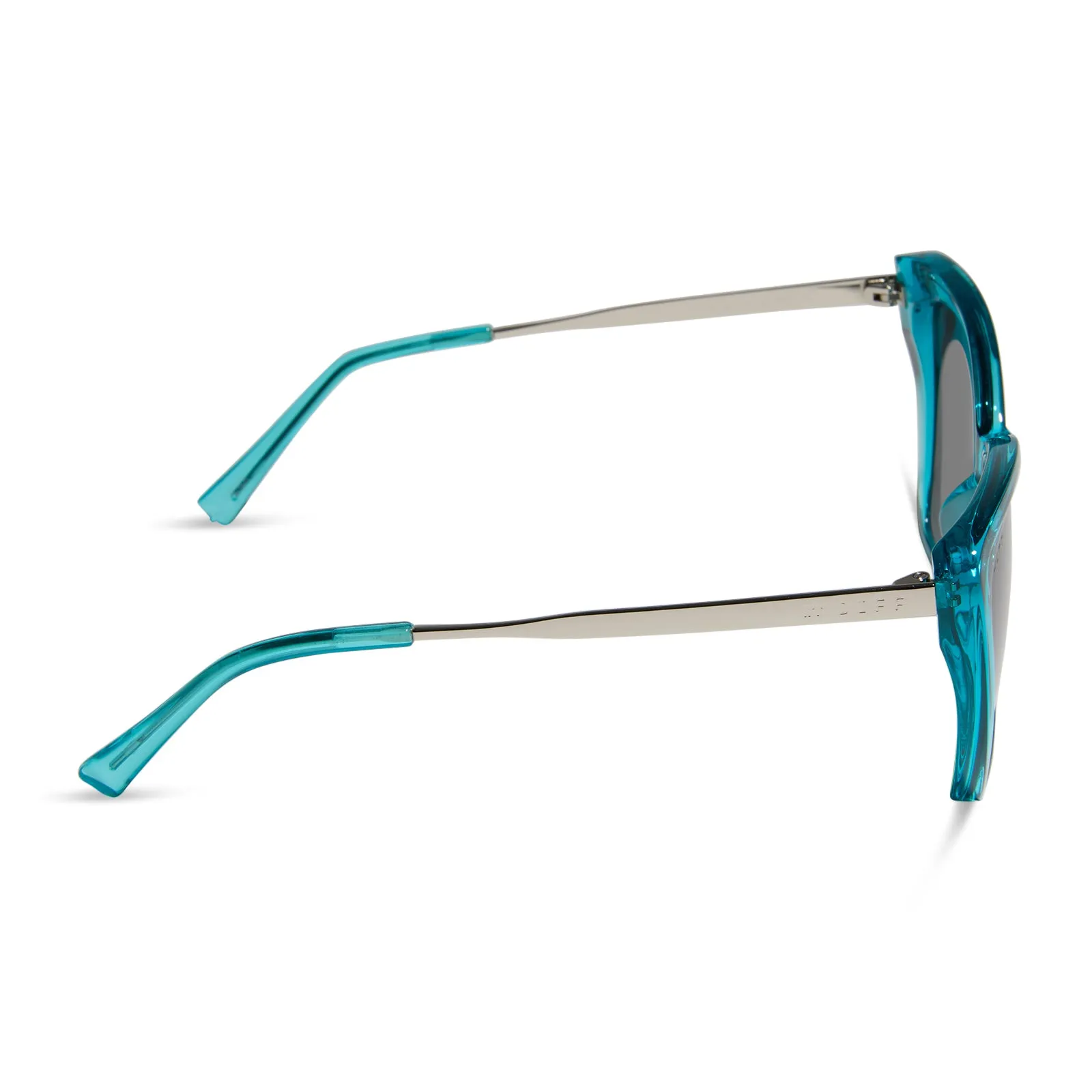 HEIDI - TURQUOISE CRYSTAL + GREY SUNGLASSES sold by Diff Eyewear product image thumbnail 3