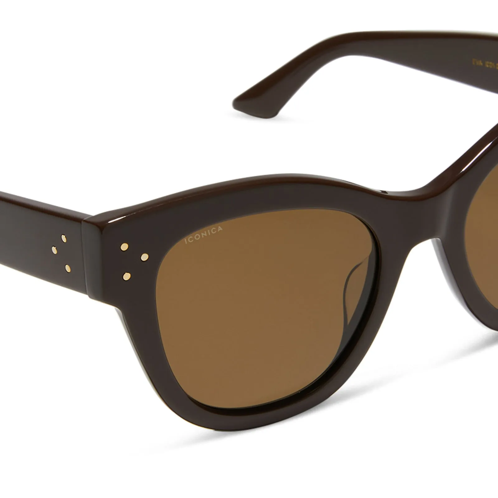 EVA - TRUFFLE + BROWN + POLARIZED SUNGLASSES sold by Diff Eyewear product image thumbnail 4