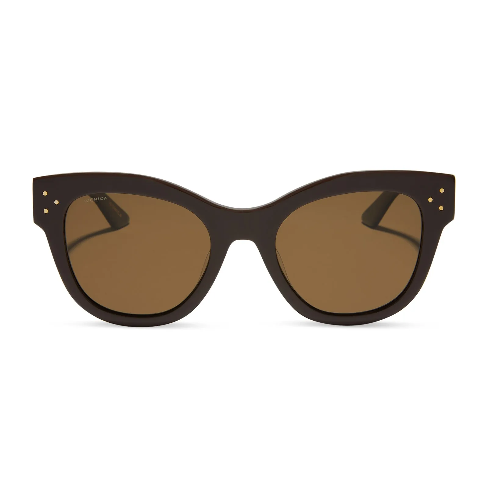 EVA - TRUFFLE + BROWN + POLARIZED SUNGLASSES sold by Diff Eyewear product image thumbnail 2