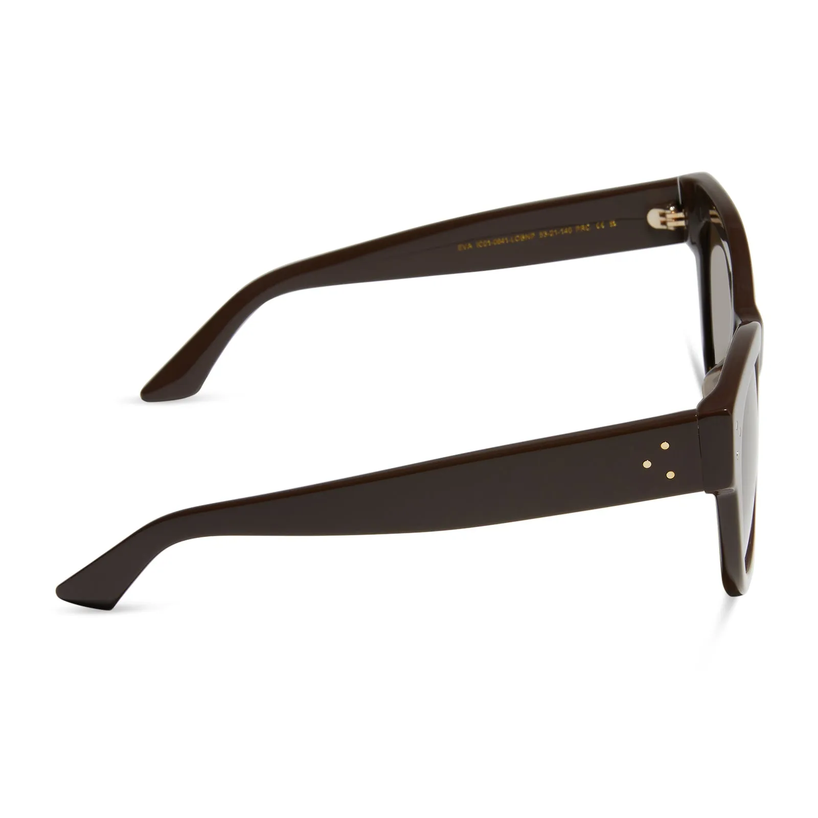 EVA - TRUFFLE + BROWN + POLARIZED SUNGLASSES sold by Diff Eyewear product image thumbnail 3