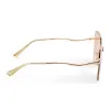 CLARA - GOLD + CORAL MIRROR SUNGLASSES sold by Diff Eyewear
