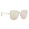 CLARA - GOLD + CORAL MIRROR SUNGLASSES sold by Diff Eyewear
