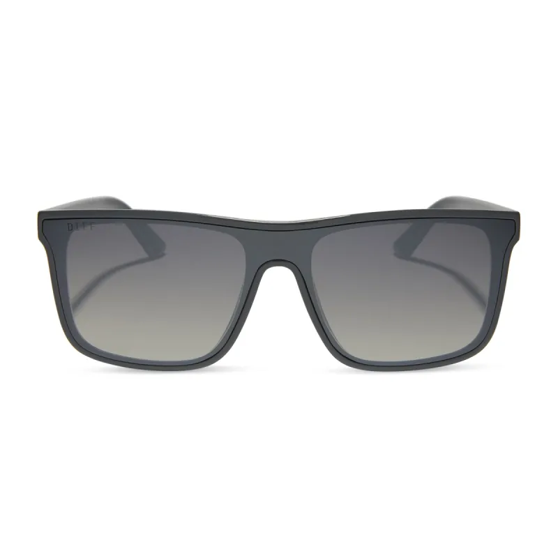 FLASH - SLATE GREY + GREY GRADIENT W/ SILVER FLASH + POLARIZED SUNGLASSES sold by Diff Eyewear