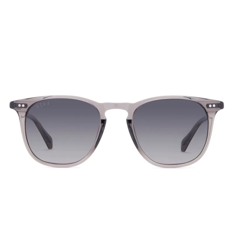 MAXWELL - STORM CRYSTAL + GREY GRADIENT POLARIZED SUNGLASSES sold by Diff Eyewear